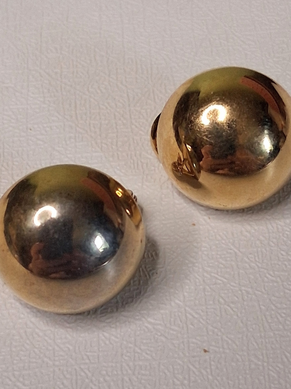 Classic Monet Gold Dome Clip-On Earrings